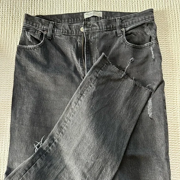 Abercrombie & Fitch Dark Gray Ultra High Rise Jeans - Picture 2 of 4